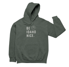 Load image into Gallery viewer, &quot;Be Idaho Nice&quot; Unisex Midweight Youth Hoodie
