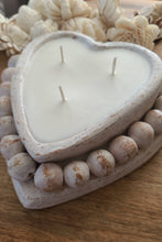 Load image into Gallery viewer, Beaded Heart Candle
